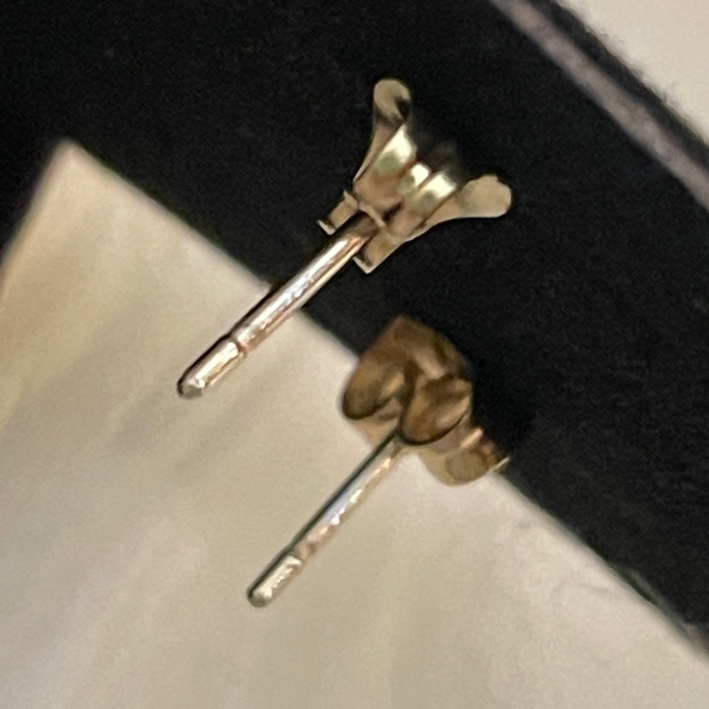 Polo stainless steel earrings gold tone - Picture 3 of 6